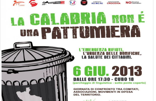 Emergenza rifiuti in Calabria: la rete in difesa del territorio chiede che “si dimettano Pugliano e Scopelliti”