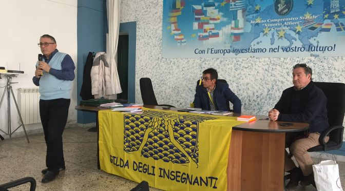 04/03/2017, #Scuola: Assemblea della @GildaInsegnanti all’istuto comprenzivo V. Alfieri di Crotone